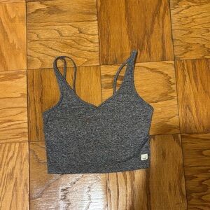 Vuori Gray Crop Top
